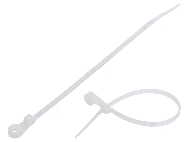 Kabelbinder; met bevestigingsopening; L: 170mm; W: 3,6mm; 175N Kabelbinder; met bevestigingsopening; L: 170mm; W: 3,6mm; 175N